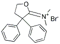 N,N-Dimethyl(TeraHydro-3,3-Diphenyl)-2-Furyliden-AmmoniumBromide Struktur