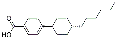 4-Trans(4-N-HexylCyclohexyl)BenzoicAcid Struktur