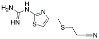 3-(2-Guanidino-4-Thiazolylmethylthio)-Propionitrile Struktur