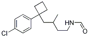 {N-[1-(4-CHLOROPHENYL)CYCLOBUTYL]-3-METHYLBUTYL}FORMAMIDE Struktur