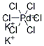 POTASSIUM HEXACHIOROPALLADATE Struktur