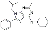 N-CYCLOHEXYL-9-ISOBUTYL-2-METHYL-8-PHENYL-9H-PURIN-6-AMINE Struktur