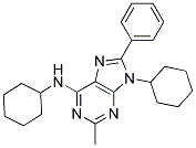 N,9-DICYCLOHEXYL-2-METHYL-8-PHENYL-9H-PURIN-6-AMINE Struktur