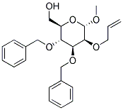 METHYL 2-O-ALLYL-3,4-DI-O-BENZYL-A-D-MANNOPYRANOS Struktur