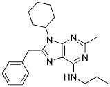 8-BENZYL-9-CYCLOHEXYL-2-METHYL-N-PROPYL-9H-PURIN-6-AMINE Struktur