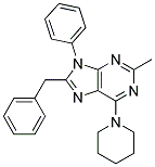 8-BENZYL-2-METHYL-9-PHENYL-6-(PIPERIDIN-1-YL)-9H-PURINE Struktur