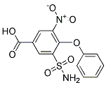 5-NITRO-4-PHENOXY-3-AMINOSULFONYL BENZOIC ACID Struktur