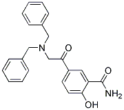 5-{[BIS-(BENZYL)-AMINO]-ACETYL}-SALICYLAMIDE Struktur