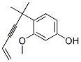 3-METHOXY-4-(1,1-DIMETHYLPENT-2-YN-4-ENYL)PHENOL Struktur