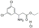 3-AMINO-3-(3,5-DICHLOROPHENYL)PROPIONIC ACIDETHYL ESTER HYDROCHLORIDE Struktur