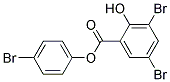 3,5-DIBROMOSALICYLIC ACID 4'-BROMOPHENYL ESTER Struktur