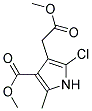 METHYL 5-CHLORO-4-(2-METHOXY-2-OXOETHYL)-2-METHYL-1H-PYRROLE-3-CARBOXYLATE, TECH Struktur