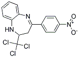 4-(4-NITROPHENYL)-2-(TRICHLOROMETHYL)-2,3-DIHYDRO-1H-1,5-BENZODIAZEPINE, TECH Struktur