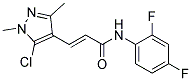 N1-(2,4-DIFLUOROPHENYL)-3-(5-CHLORO-1,3-DIMETHYL-1H-PYRAZOL-4-YL)ACRYLAMIDE, TECH Struktur