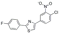 4-(4-CHLORO-3-NITROPHENYL)-2-(4-FLUOROPHENYL)-1,3-THIAZOLE, TECH Struktur