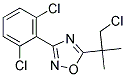 5-(2-CHLORO-1,1-DIMETHYLETHYL)-3-(2,6-DICHLOROPHENYL)-1,2,4-OXADIAZOLE, TECH Struktur