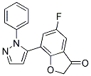 5-FLUORO-7-(2-PHENYL-2H-PYRAZOL-3-YL)BENZOFURAN-3-ONE Struktur