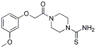 4-[2-(3-METHOXY-PHENOXY)-ACETYL]-PIPERAZINE-1-CARBOTHIOIC ACID AMIDE Struktur