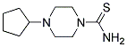 4-CYCLOPENTYL-PIPERAZINE-1-CARBOTHIOIC ACID AMIDE Struktur