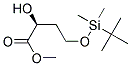 (S)-(-)-4-(TERT-BUTYLDIMETHYLSILYLOXY)-2-HYDROXYBUTANOIC ACID METHYL ESTER Struktur