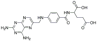 AMINOPTERIN 10-4M (AN ANALOGUE FOLIC ACID WHICH INHIBITS THE DE NOVO SYNTHESIS OF PURINES AND PYRAMIDINES), 100 ML Struktur