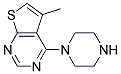 5-METHYL-4-PIPERAZINOTHIENO[2,3-D]PYRIMIDINE Struktur