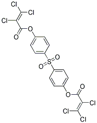 4-({4-[(2,3,3-TRICHLOROACRYLOYL)OXY]PHENYL}SULPHONYL)PHENYL 2,3,3-TRICHLOROACRYLATE Struktur