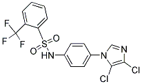 N1-[4-(4,5-DICHLORO-1H-IMIDAZOL-1-YL)PHENYL]-2-(TRIFLUOROMETHYL)BENZENE-1-SULPHONAMIDE Struktur