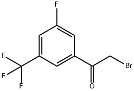 3-FLUORO-5-(TRIFLUOROMETHYL)PHENACYL BROMID Struktur