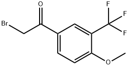 4-METHOXY-3-(TRIFLUOROMETHYL)PHENACYL BROMID Struktur