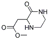 METHYL 2-(3-OXO-2-PIPERAZINYL)ACETATE Struktur