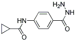 N-[4-(HYDRAZINOCARBONYL)PHENYL]-CYCLOPROPANECARBOXAMIDE Struktur