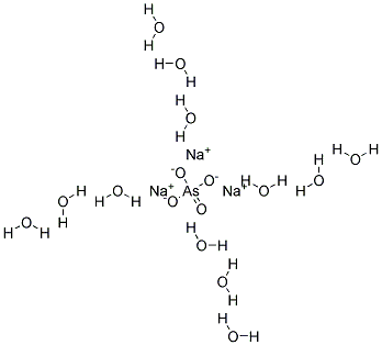 Sodium arsenate tribasic dodecahydrate Struktur