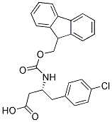 (R)-3-(Fmoc-amino)-4-(4-chlorophenyl)butyric acid Struktur