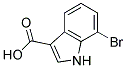 7-Bromoindole-3-carboxylic acid Struktur