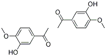 3'-Hydroxy-4'-Methpxyacetophenone 4'-Methoxy-3'-Hydroxyacetophenone Struktur