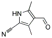 5-Cyano-2,4-dimethyl-1H-pyrrole-3-carboxaldehyde Struktur