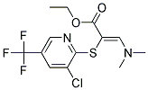 Ethyl 2-[3-chloro-5-(trifluoromethyl)pyridin-2-yl]thio-3-(dimethylamino)acrylate Struktur