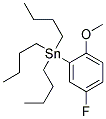 5-Fluoro-2-methoxy-(tri-n-butylstannyl)benzene Struktur