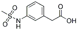 3-(Methylsulphonylamino)phenylacetic acid Struktur