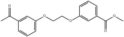 Methyl 3-[2-(3-acetylphenoxy)ethoxy]benzoate Struktur