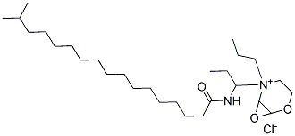 ISOSTEARAMIDOPROPYL EPOXYPROPYLMORPHOLINIUM CHLORIDE Struktur