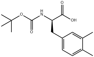 Boc-3,4-Dimethy-D-Phenylalanine Struktur