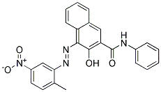 3-Hydroxy-4-(2-methyl-5-nitro-phenylazo)-naphthalene-2-carboxylicacidphenylamide Struktur