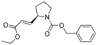 (R)-2-((E)-2-ETHOXYCARBONYL-VINYL)-PYRROLIDINE-1-CARBOXYLIC ACID BENZYL ESTER Struktur