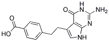 4-[2-(2-AMINO-4-OXO-4,7-DIHYDRO-3H-PYRROLO[2,3-D]PYRIMIDIN-5-YL)-ETHYL]-BENZOIC ACID Struktur