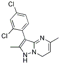 7-HYDRO-3-(2,4-DICHLORO-PHENYL)-2,5-DIMETHYL-PYRAZOLO[1,5-A]PYRIMIDINE Struktur