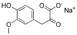 SODIUM, 3-(4-HYDROXY-3-METHOXY-PHENYL)-2-OXO-PROPIONATE Struktur