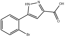 3-(2-BROMOPHENYL)-1H-PYRAZOLE-5-CARBOXYLIC ACID Struktur