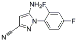 5-AMINO-1-(2,4-DIFLUOROPHENYL)-1H-PYRAZOLE-3-CARBONITRILE Struktur